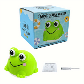 Children's Water Toys, Cute Fun Spray Toys, Cute Frog Shape Bath Bath Summer Water Toys, Parent-child Interaction Gift, Summer Water Play Essenti (Color: Green)